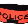 Brassard Police Orange Velcro avec RIO